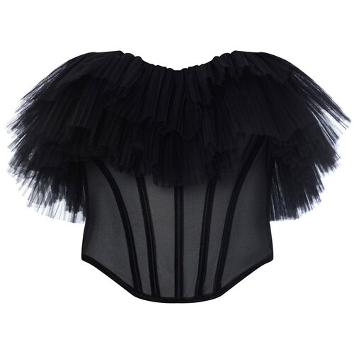 Корсет PEONIUM, размер 42, черный