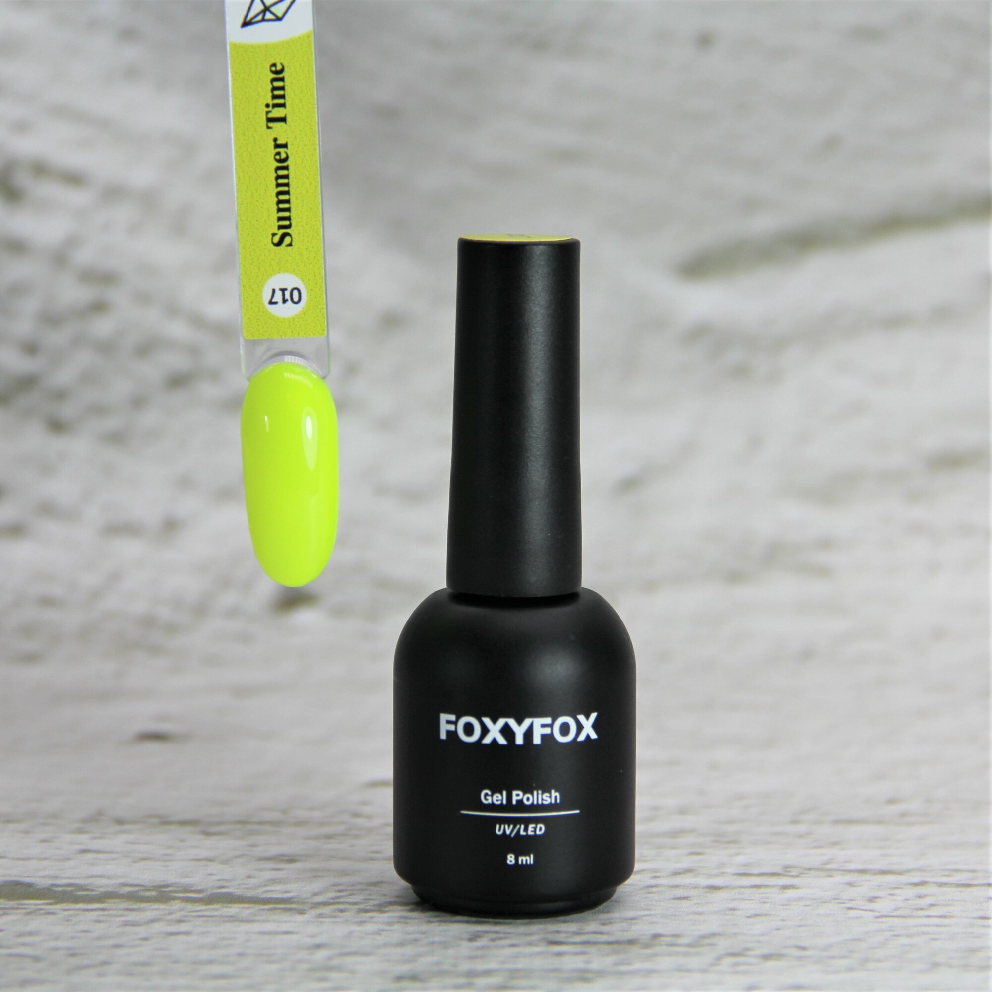 фото Желтый неоновый Гель-лак FOXYFOX "SUMMER TIME" 017
