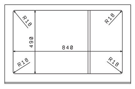 Мойка кухонная прямоугольная Флорентина Липси 860 Грей (20.130.D0860.305) - фотография № 7
