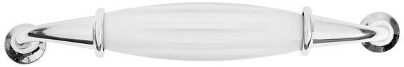 Ручка скоба STYLISH CAPPIO Ceramics 003, керамическая 96 мм, хром - фотография № 3