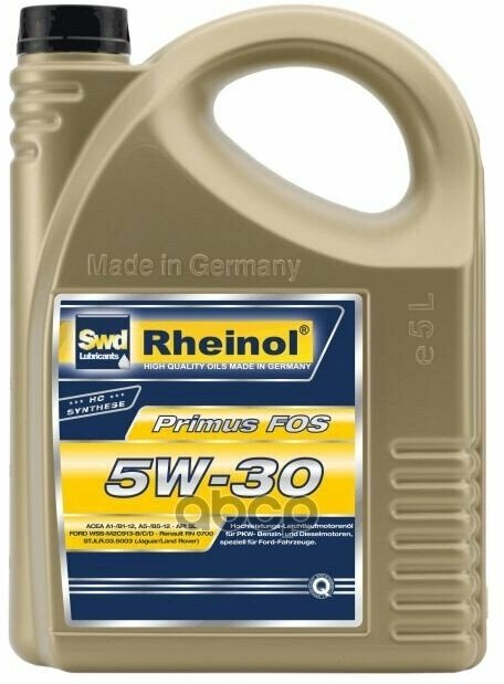 Swd Rheinol Primus Fos 5W30 5Л SWD Rheinol арт. 31173580