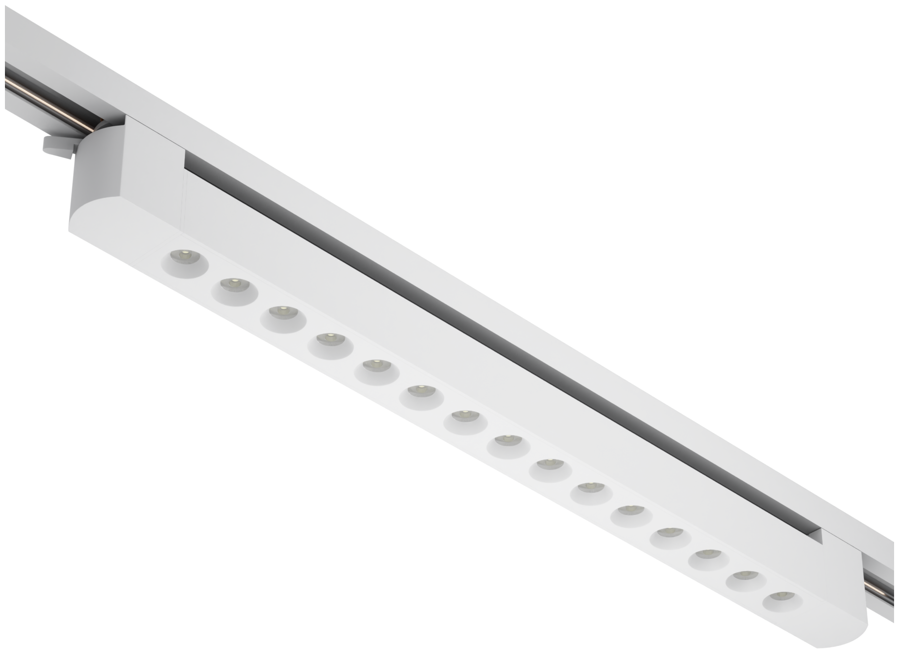 Трековый светильник светодиодный LINER T33 30W 36° 4000К Белый корпус Black Mask 465х33x34mm 2TRA | 220V
