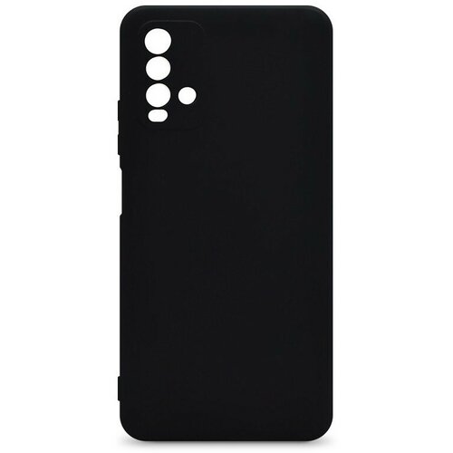 Накладка силиконовая Silicone Cover для Xiaomi Redmi 9T чёрная чехол накладка soft touch для xiaomi redmi note 9t черный