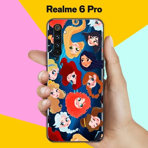 Силиконовый чехол на realme 6 Pro Принцессы / для Реалми 6 Про силиконовый чехол на realme 6 pro белый тигр для реалми 6 про