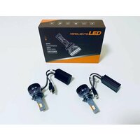 Светодиодные LED лампы Sigma LED Perfomance Q70 Warm White, с вентилятором охлаждения, 12-24В, 160Вт, 4300К, цоколь Н7, комплект 2шт