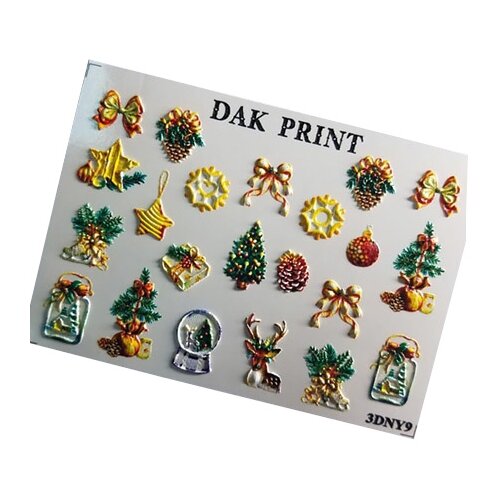 Купить Dak Print, 3D-слайдер №9NY, желтый/зеленый
