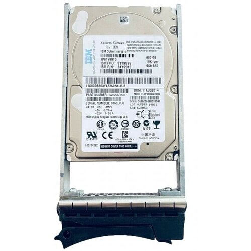 Жесткий диск IBM 81Y3853 900Gb 10000 SAS 2,5 HDD жесткий диск ibm 45w9609 900gb 10000 sas 2 5 hdd