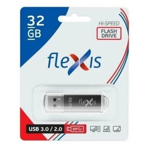 USB флешка 32Gb Flexis RB-108 black USB 3.0