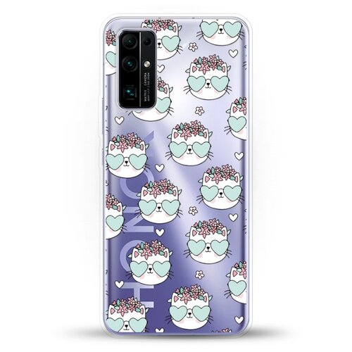 фото Силиконовый чехол узор из котов на honor 30 andy & paul