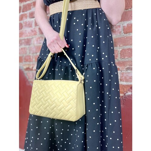 фото Сумка кросс-боди gilda tohetti 861753-302-80, фактура матовая, желтый