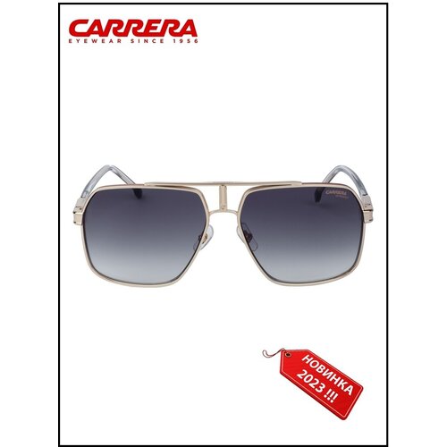 Солнцезащитные очки CARRERA, серый, золотой солнцезащитные очки carrera золотой серый