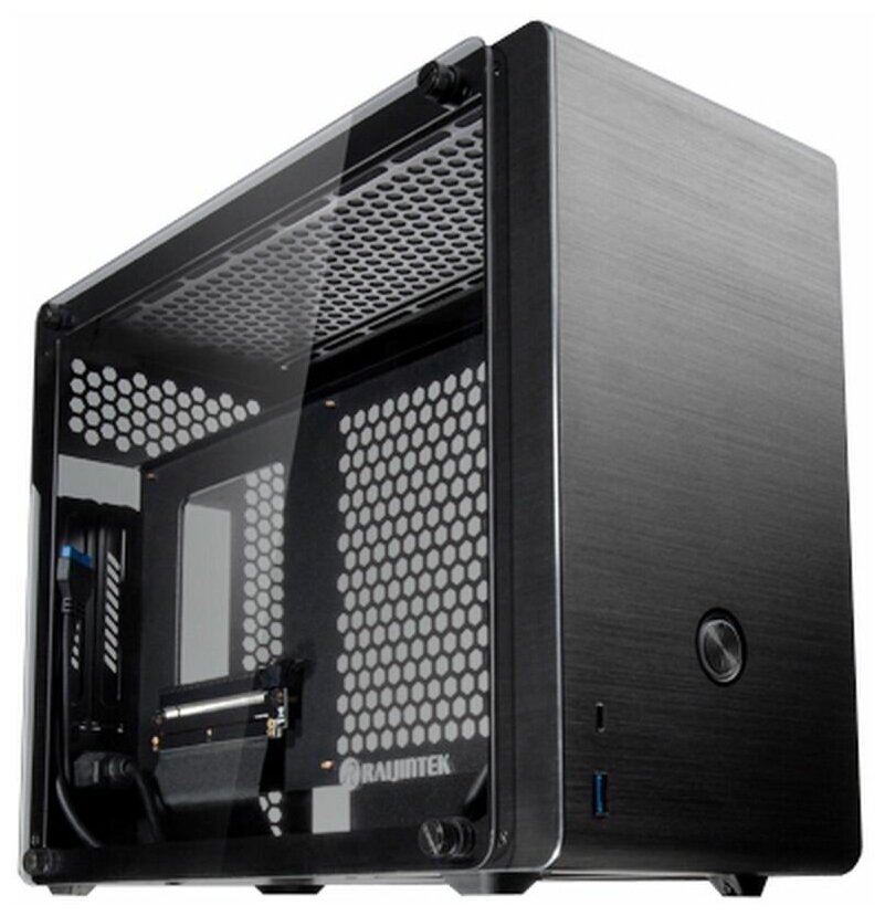 Корпус Raijintek OPHION EVO 0R20B00098, black, Aluminum, Mini-ITX, USB3.0x1, C-TYPEx1