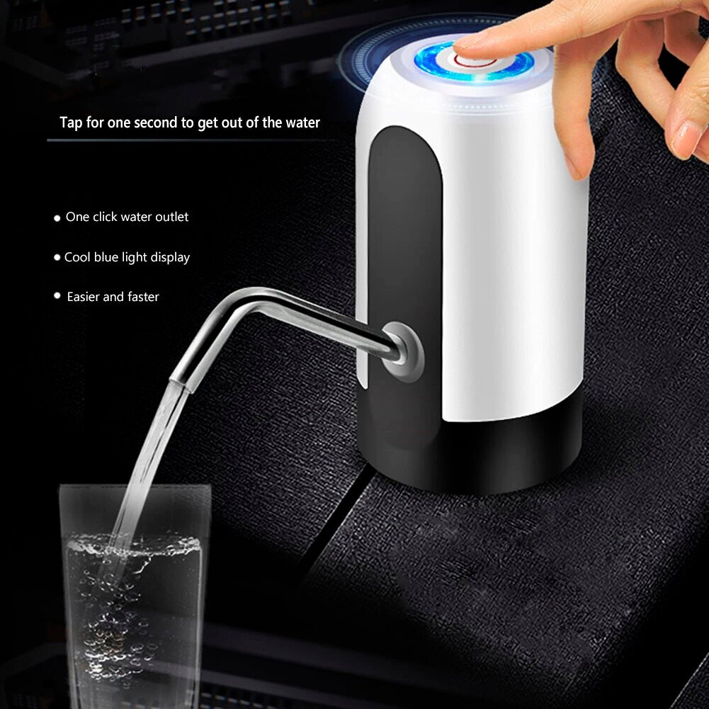 Автоматическая помпа (диспенсер) для бутилированной воды, с встроенным аккумулятором - фотография № 5