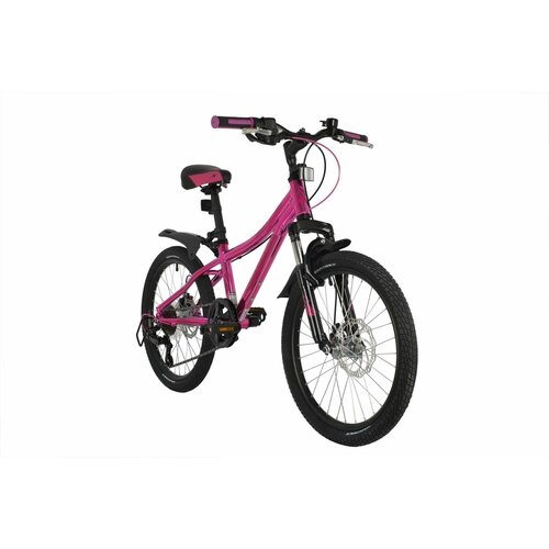 фото Велосипед novatrack 20" katrina, алюм. рама, розовый металик, 6-скор, ty21/ts38, диск. тор. stg