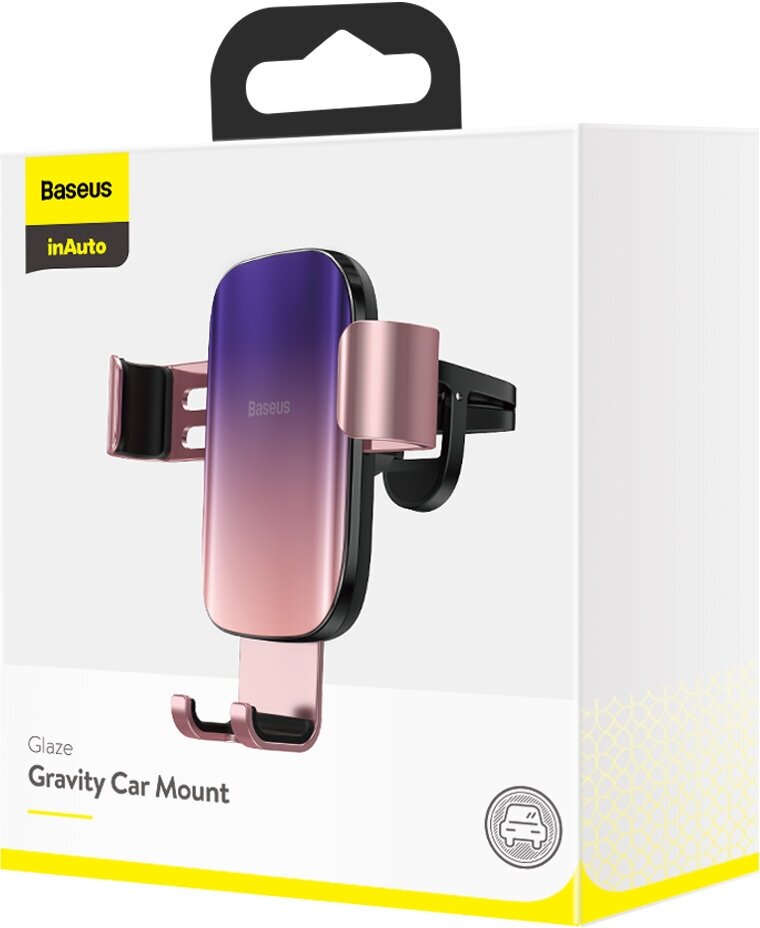 Автомобильный держатель для телефона Baseus Glaze Car Mount (SUYL-LG04) Pink