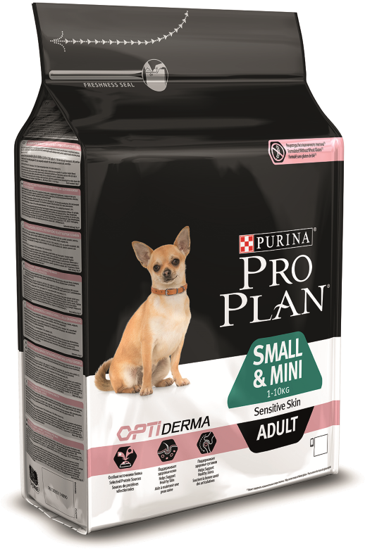 Сухой корм Purina ProPlan для взрослых собак мелких и карликовых пород с чувствительной кожей, лосось, 2,5кг+500гр - фото №8