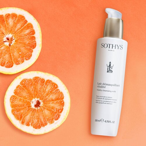 Sothys молочко для нормальной и комбинированной кожи Vitality Cleansing Milk, 200 мл