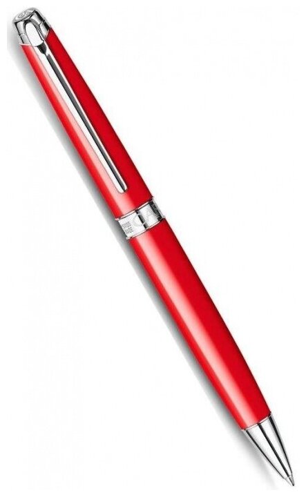 Ручка шариковая Carandache Leman (4789.770) Scarlet red lacquered SP подар. кор.