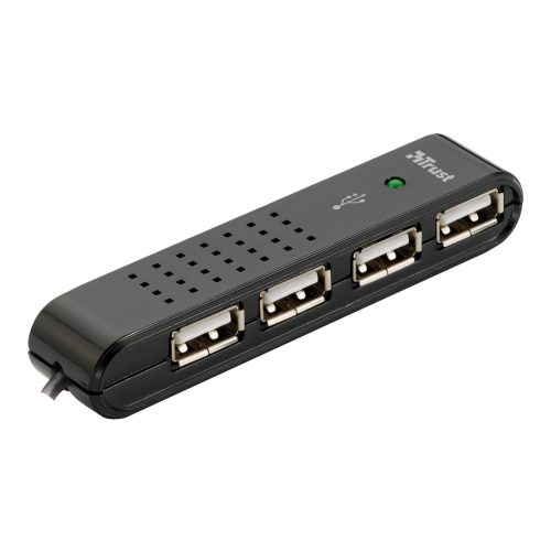 фото Usb-хаб 14591 trust vecco 4xusb 2.0 держатель провода