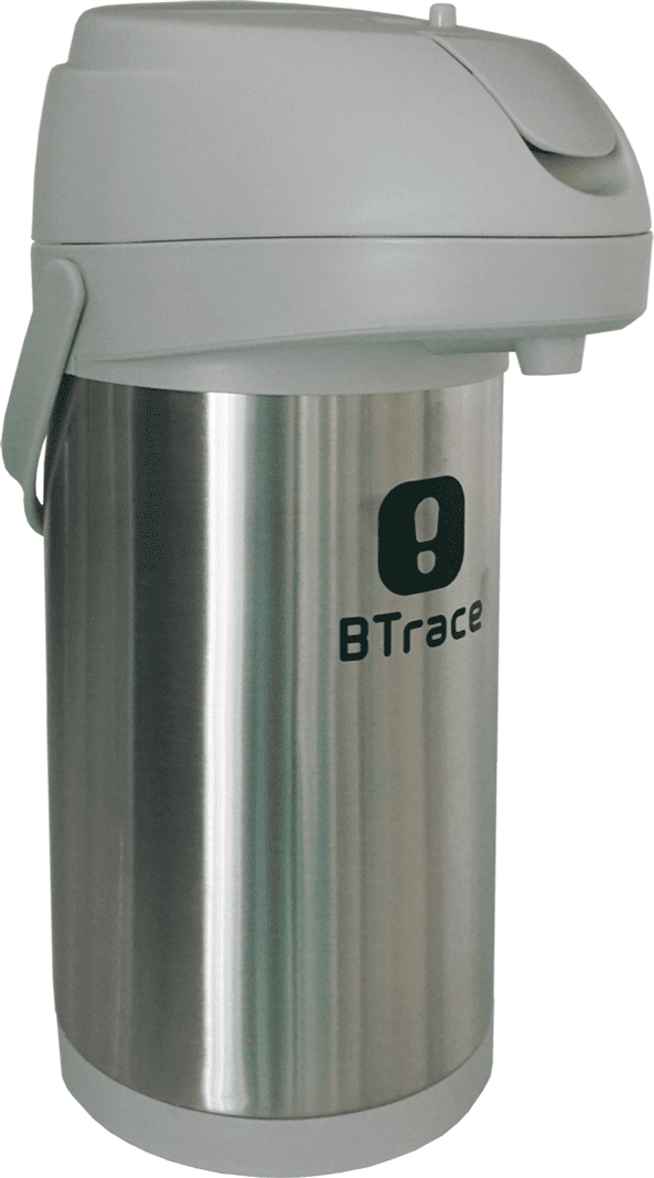 Термос с пневмонасосом BTrace 805-3500 серебристый 3500 мл