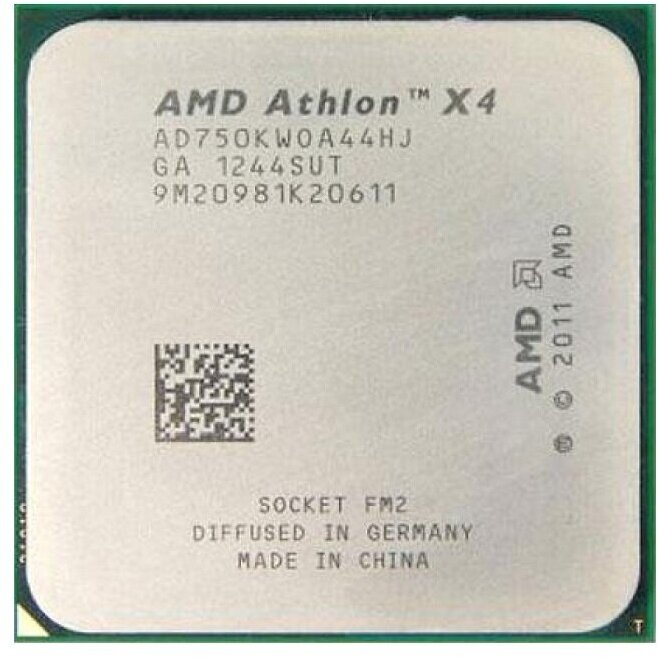 Процессор AMD Athlon II X4 750K Trinity FM2, 4 x 3400 МГц, OEM