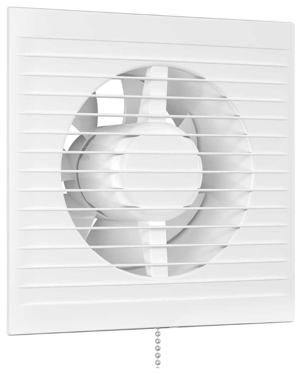 Вентилятор вытяжной с тяговым выключателем мощностью 16Вт "AURA" (125) (OPTIMA 5-02) - фотография № 1