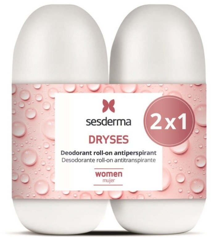Sesderma DRYSES Deodorant Roll-on Antitranspirante - Набор дезодорантов-антиперспирантов для женщин, 2 шт по 75 мл