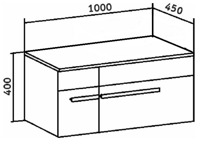 Тумба под умывальник Runo вудлайн 100 подвесная - фотография № 6