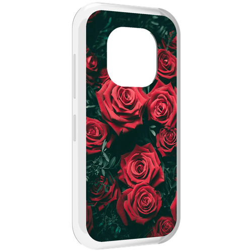 чехол mypads красные бархатные розы для umidigi g1 задняя панель накладка бампер Чехол MyPads красные-бархатные-розы для Doogee V20 задняя-панель-накладка-бампер