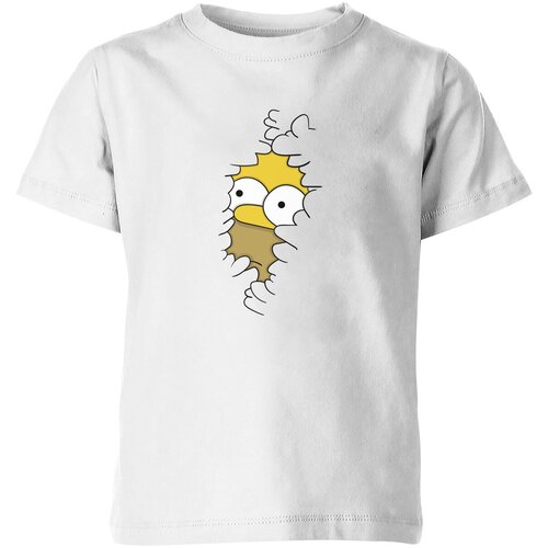 Футболка Us Basic, размер 4, белый t shirt bart simpson house clothing homer simpsons sweatshirt costume men women simpson family shirt the simpsons homer 3d print