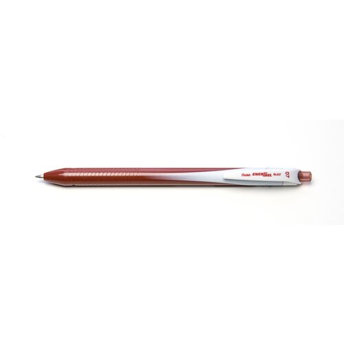Pentel Ручка гелевая автоматическая Energel, одноразовая d 0.7 мм BL437-E коричневые чернила