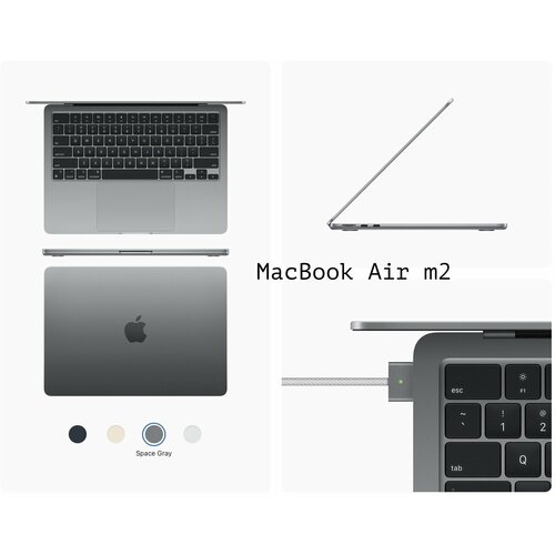 MacBook Air m2 8/256 Space Grey 2022 New Иностранец нет росийских букв на клавиатуре