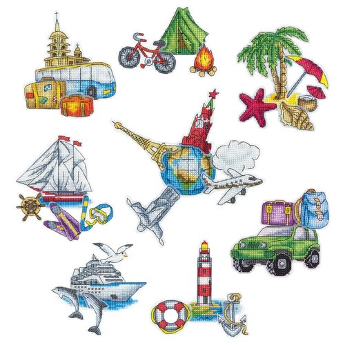 фото Ig-7035 набор для вышивания panna 'вокруг света'