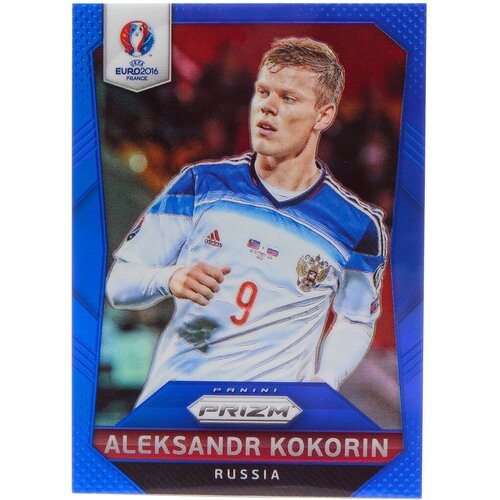 Коллекционная карточка Panini Prizm UEFA EURO 2016 France #172 Aleksandr Kokorin - Blue S0235 карта памяти naruto маленькая карточка с ssp картой hr оригинальная роскошная версия sp 12 патронов коллекционная карточка книга личная карта