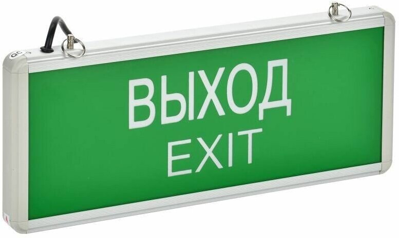 Светильник светодиодный ССА 1001 «выход-exit» 3Вт аварийный односторонний IEK LSSA0-1001-003-K03