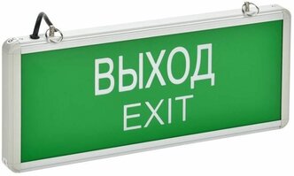 Светильник светодиодный ССА 1001 "выход-exit" 3Вт аварийный односторонний IEK LSSA0-1001-003-K03