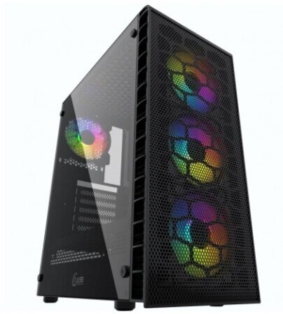 Корпус для компьютера Powercase Mistral Z4С Mesh LED ATX CMIZ4C-L4 black