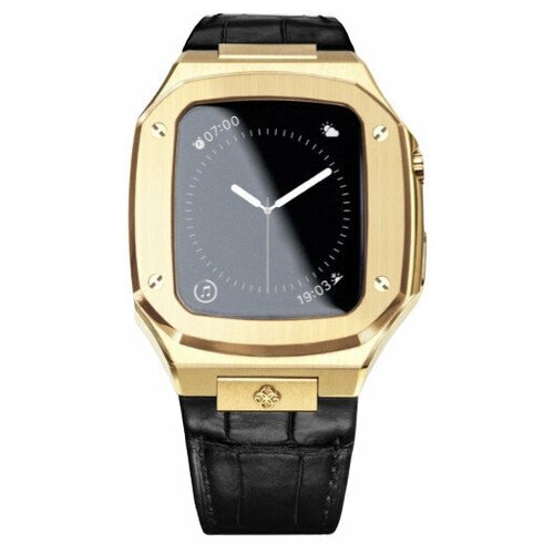 Корпус чехол для часов Apple Watch 4/5/SE/6 диагональю экрана 40 мм из нержавеющей стали Золото