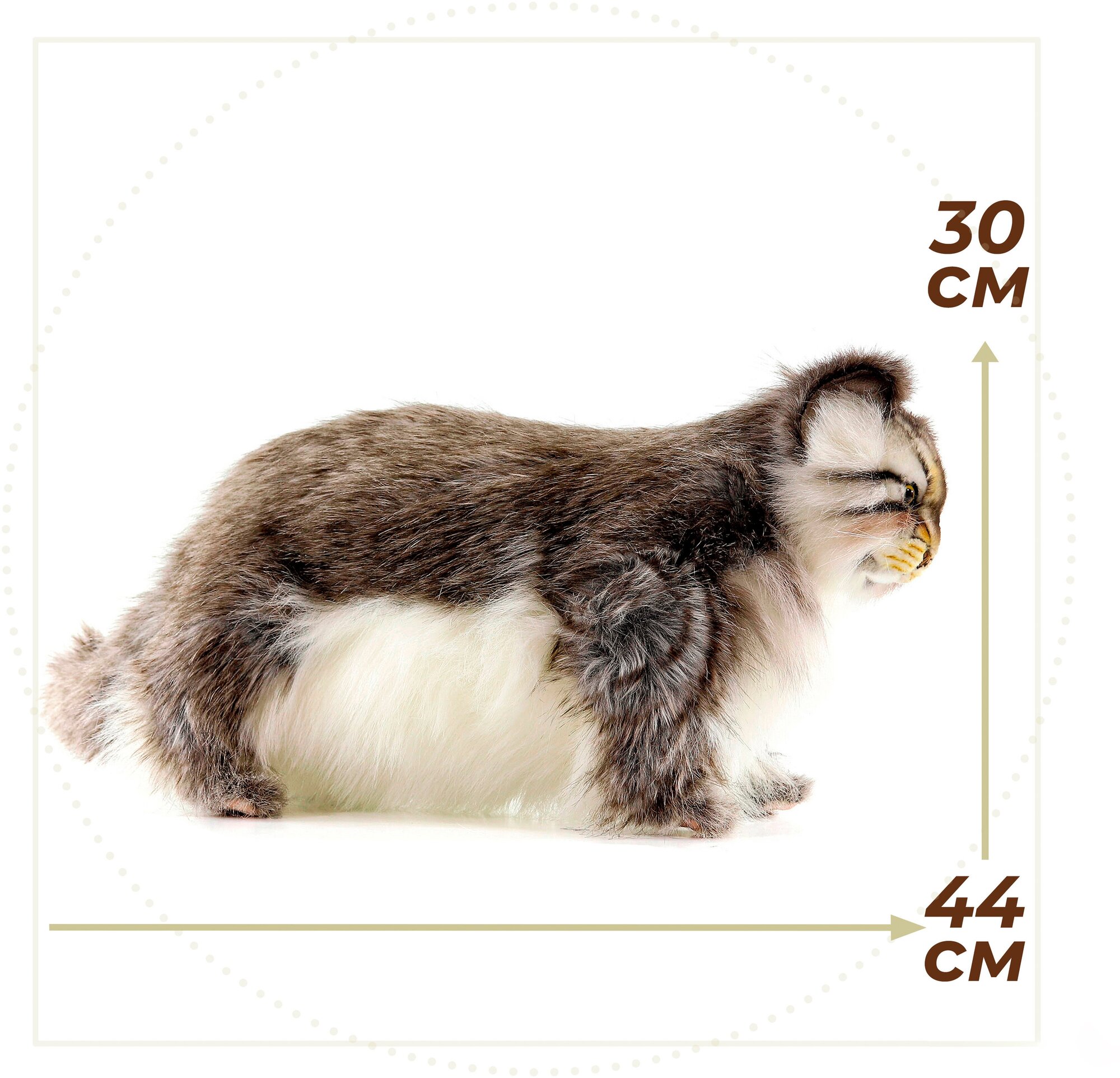 Hansa Мягкая игрушка "Манул стоящий", 30 см Hansa Creation - фото №8