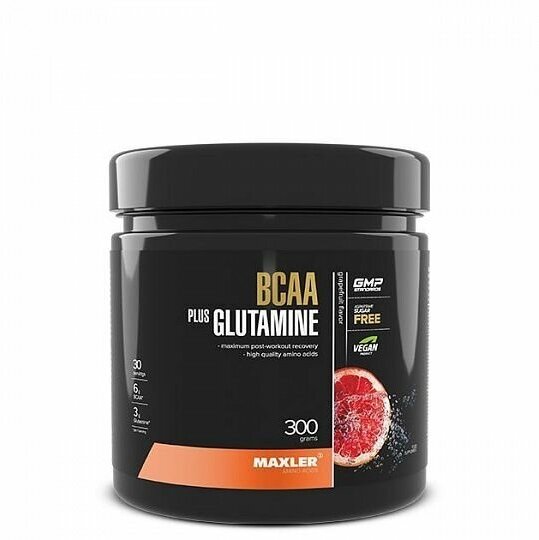 BCAA Maxler BCAA+Glutamine, грейпфрут, 300 гр.