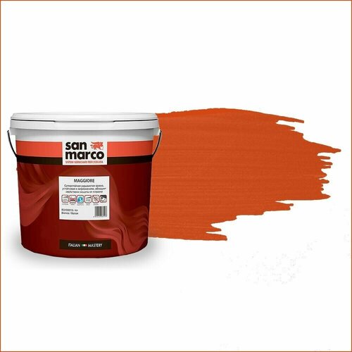 Акриловая суперстойкая матовая краска SAN MARCO Maggiore, 4 литра, цвет 038O