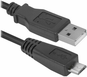 Кабель USB 2.0 A - micro USB 5pin (m-m) 1.8 м Defender USB08-06