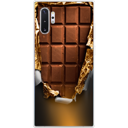 Силиконовый чехол на Samsung Galaxy Note 10 + / Самсунг Гэлакси Нот 10 Плюс Шоколадка