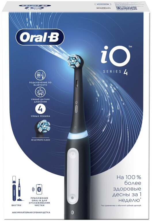 Электрическая зубная щетка Oral-B iO 4 Quite White - фото №7