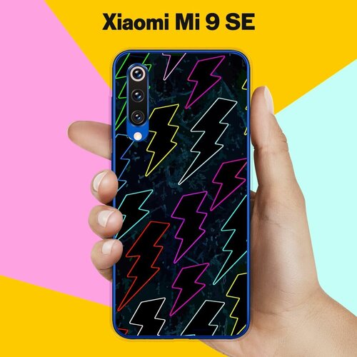 Силиконовый чехол на Xiaomi Mi 9 SE Молнии 7 / для Сяоми Ми 9 СЕ силиконовый чехол на xiaomi mi 9 se цветы 10 для сяоми ми 9 се