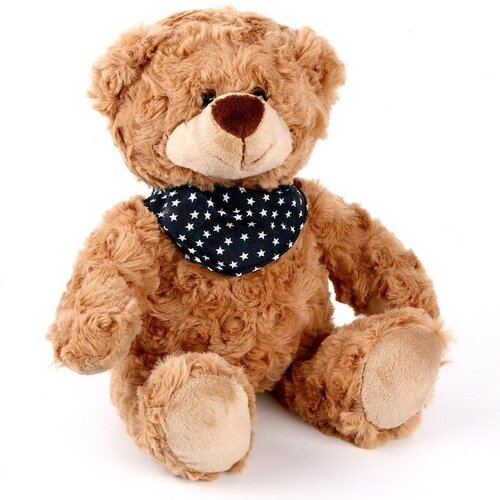 Мягкая игрушка «Медведь», с шарфиком, 28 см, цвет коричневый