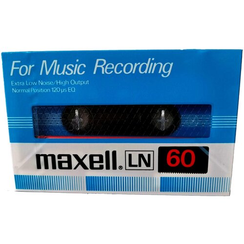 Аудиокассета Maxell LN60 for Music Recording аудиокассета запечатанная mk90 25 type i normal position