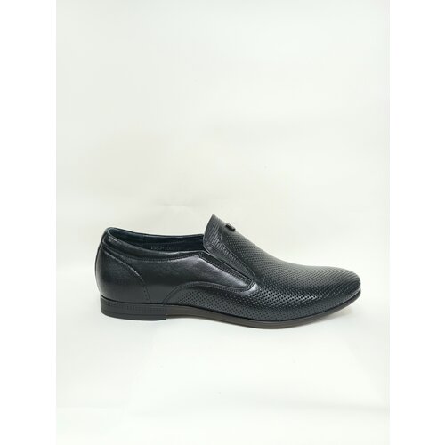 Мужские туфли черные Respect VS63-106617, кожа, 45 размер