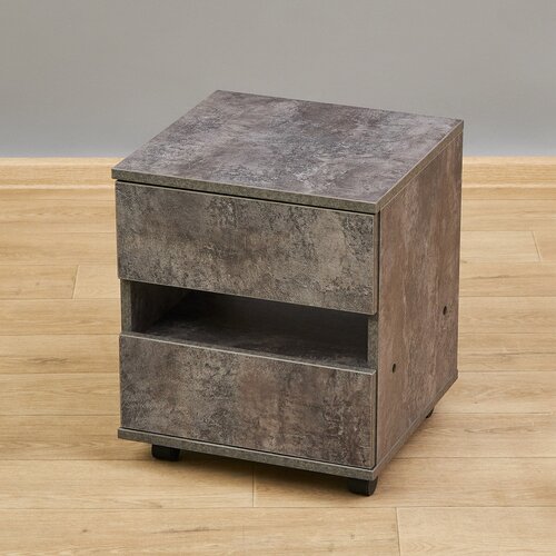 Тумба с выдвижными ящиками Черками 1ЦТ цемент темный Ш40/Г39/В48