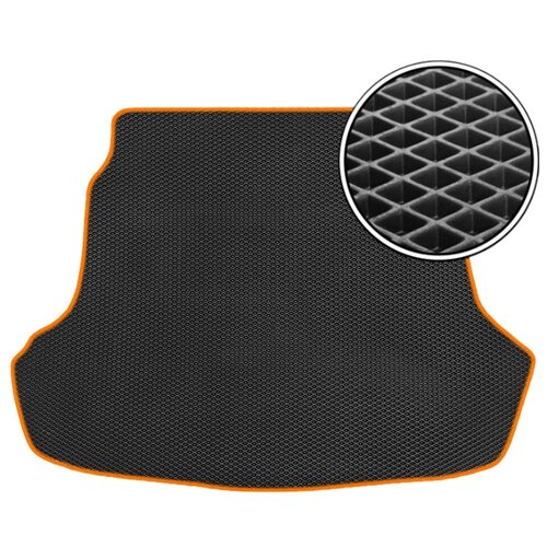 фото Коврик vicecar ev22009r peugeot 301 черный/оранжевый кант